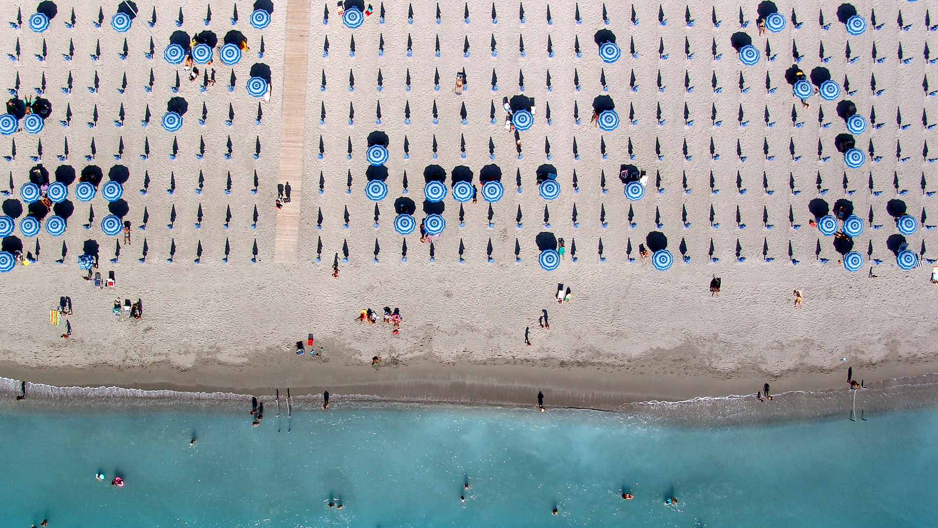 In spiaggia